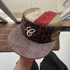 帽子 6crayon pillbox capVintage patch 6CRAYON Vintage Patchwork Flat Top Baseball Cap – sixcrayon.com