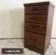 マルヨシ民芸家具 民芸品 ブラウン 木製 チェスト 4段 MARUYOSHI