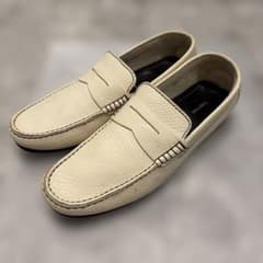 TOM FORD ホワイトレザー スリッポン ⑨ - メルカリ