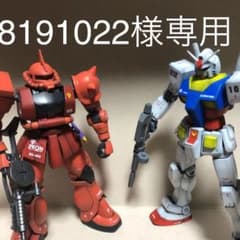ガンプラ　HGリバイヴ版　ガンダムとシャア専用のサムネイル