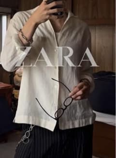 Zara フルイドレギュラーフィットシャツ　Mのサムネイル