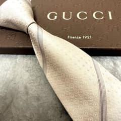 【✨極美品✨】GUCCI グッチ ネクタイ ストライプ柄 ドット 結婚式 シルク ✨極美品✨】GUCCI グッチ ネクタイ ストライプ柄 ドット 結婚式