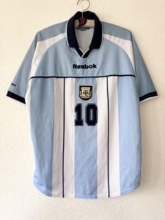 リーボック アルゼンチン代表 マラドーナユニフォーム10 サイズXL レア リーボック アルゼンチン代表 マラドーナ ユニフォーム10 サイズXL