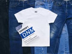 FFFFFFT DNM デニムのための白Tシャツ - メルカリ