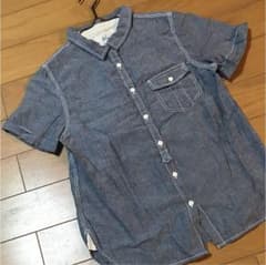 ニコアンド...半袖シャツ デニムシャツのサムネイル