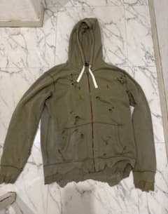 Polo Ralph Lauren ダメージ加工 ジップアップパーカーのサムネイル