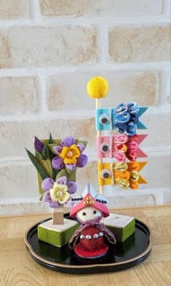 つまみ細工 こどもの日 端午の節句 鯉のぼり 菖蒲 兜 和雑貨 - メルカリ