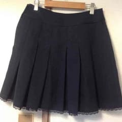 紺色ミニスカート きれいめ オスィスにも 61〜64cmのサムネイル