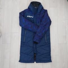 ATHLETA フード付きベンチコート ネイビー/パープルのサムネイル