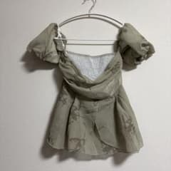 SHEIN オフショルダー シフォンブラウス 花柄のサムネイル
