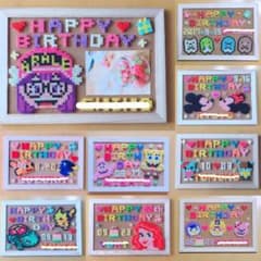 アイロンビーズ♡コルクボード飾り♡コルクボードアレンジ♡オーダーメイドのサムネイル