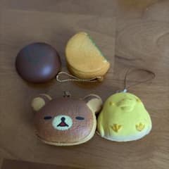 リラックマ スクイーズ ストラップ 4点セットのサムネイル