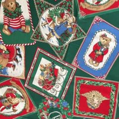 男の子　女の子　クリスマス　サンタクロース　テディ　グリーン
