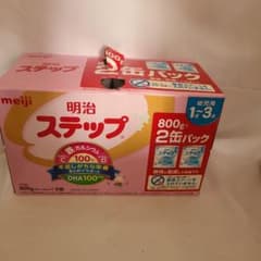 ☆明治 ステップ 800g×2缶パック(粉ミルク) 期限2026.04 - メルカリ