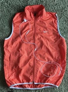 NIKE 00s 銀タグ ナイロンベスト オレンジ cityboyのサムネイル