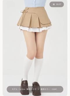 Darich ダーリッチ　ダブルレイヤードプリーツミニスカート　CAM Mサイズのサムネイル