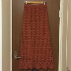 もも様専用 新品 SHEL'TTER シェルター かぎ編み ロングスカートのサムネイル
