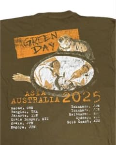 XXLサイズGREEN DAY Tour 2025 ツアーTシャツグリーンデイのサムネイル