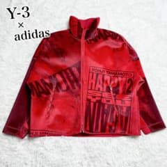 【希少】Y-3  ワイスリー コラボ ジャケット グラフィック 赤 希少】Y-3 adidas ワイスリー コラボ ジャケット グラフィック 赤