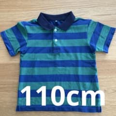 ユニクロ　ボーダー　ポロシャツ 110サイズのサムネイル