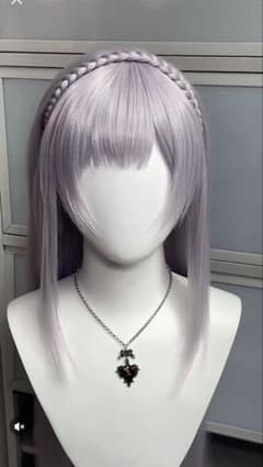 【即購入○】リゼロ エミリア コスプレウィッグ セット済み 美品 ミックスカラーのサムネイル