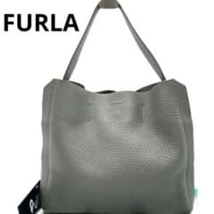 FURLA フルラ　カプリッチョ　ホーボー　ショルダーバッグ2Way グレー