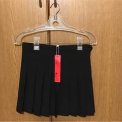 テニススカート プリーツスカート 黒のサムネイル