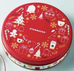 スターバックス　ホリデー　ジンジャーブレッドクッキー　空缶のサムネイル
