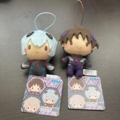 ヱヴァンゲリヲン　シンジ　レイ　プラグスーツマスコットぬいぐるみのサムネイル