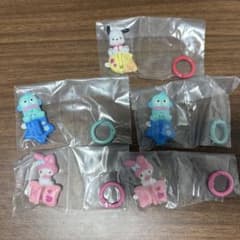 サンリオ ガチャ キーリングハンガー 5種セットカプセルトイのサムネイル