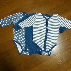 3枚セット　60　肌着　長袖　ロンパースのサムネイル