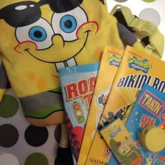 まいまい様専用★スポンジボブのリュックといろいろ文具詰め合わせセットのサムネイル