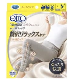 メディキュット　着圧ソックス ウィークエンドシルクインレギンス Lのサムネイル