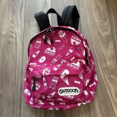 OUTDOOR PRODUCTS キッズリュック スイーツ柄 ピンク 遠足 通園のサムネイル