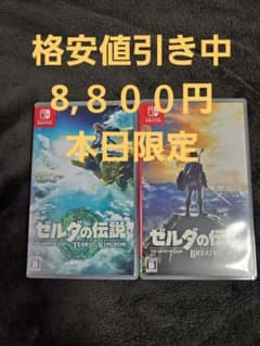 ゼルダの伝説 ブレスオブザワイルド ティアーズオブザキングダム2本セット売りのサムネイル