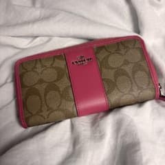 COACH シグネチャー 長財布 ピンクのサムネイル
