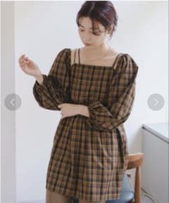 kastane カスタネ　チェックミニワンピースのサムネイル