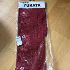 浴衣　赤　花柄のサムネイル