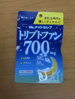 新日本ヘルス Ms.ナイトセレブ トリプトファン700mgのサムネイル