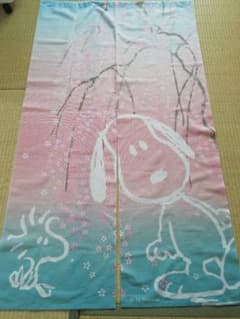 スヌーピー☆桜　のれんのサムネイル