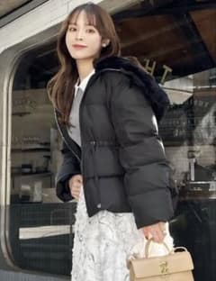 美品　CELFORD ブラック ファー付きジャケット 36 CELFORD セルフォード ファー衿付き中綿コート ブラック36 - メルカリ