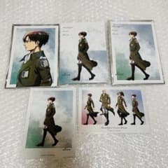 Attack Titan Winter Steps Levi Postcard Bromide 5-Piece Set