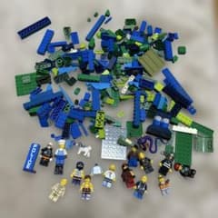 レゴ 大量(青色と緑色のブロック多め)のサムネイル