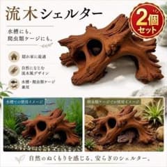 流木　即沈水　アクアリウム　爬虫類　根流木　シェルター　石組み固定済み　S20 水槽、爬虫類系用流木 シェルター - メルカリ