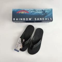 [신품]RAINBOW SANDALS 싱글 레이어 샌들 M 블랙