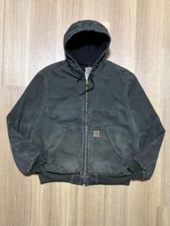 く*ま様 carhartt アクティブジャケット モスグリーン Lサイズ　裏地メのサムネイル