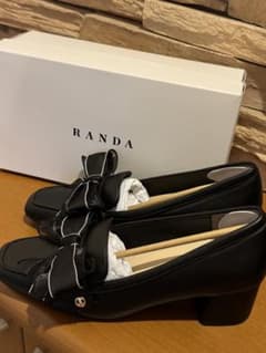 【ら様専用】RANDA 2WAY モノグラムローファーシューズ BLACK Lのサムネイル