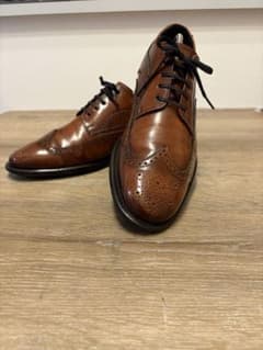 REGALメンズ ウイングチップ ビジネスシューズ ブラウン 革靴25.5