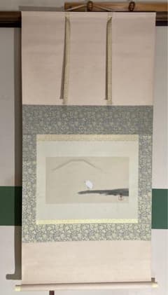 掛け軸　菱田春草「白鷺」 楽天市場】菱田春草 「湖辺白鷺」 工芸軸 : 小野画廊