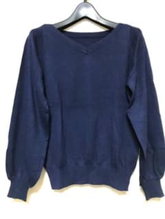 ☆新品☆【VIS】ネイビー2Way Vネック長袖ニットのサムネイル